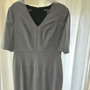 Brooks Brothers Perfect Gray Dress Imported Italian All-Season Wool with Stretch